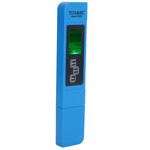 Bärbar penna typ digital TDS EC mätare elektrisk konduktivitet testare vattenkvalitet testBacklight