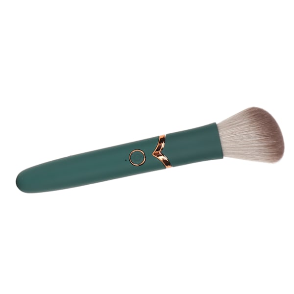 USB Genopladelig Makeup Brush 10 Gears Soft Fluffy Hair Elektrisk skønhedsbørste Grøn