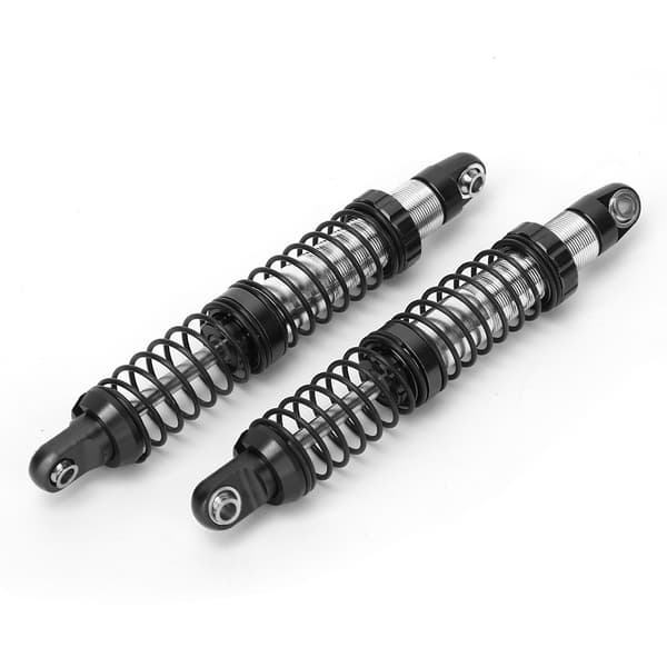 102 mm dobbeltfjeder støddæmper passer til Traxxas trx-4 RC bilmodel Sort B8260SBL