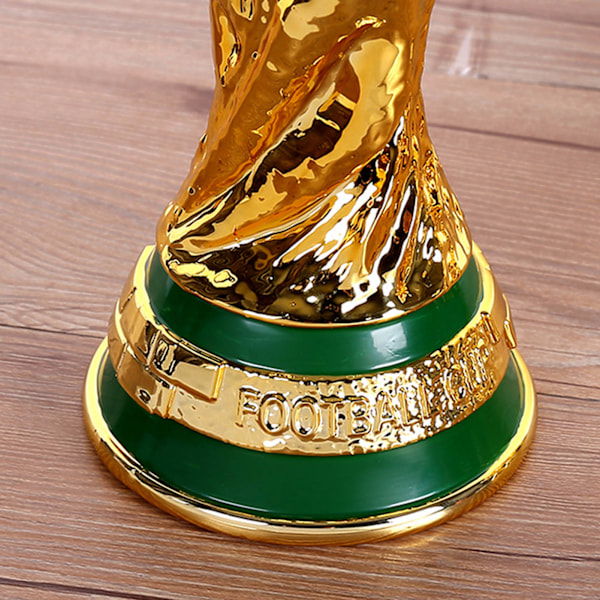 Världscuptrofé Finely Carved Sparkling Durable ABS Hög simulering Världscup Replica för hem bil kontor 14,6 tum hög