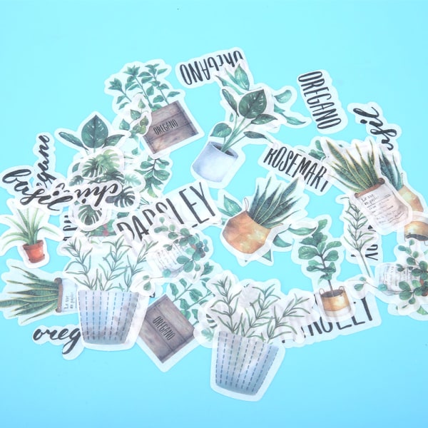 40st/ set DIY Dagbok Sticker Handbook Dekor Etikett Scrapbooking Sticker Tillbehör (B09100)