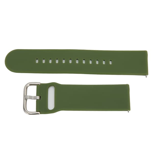 22 mm bløde silikone Quick Release remme til Huawei Watch 3/GT 3/2 justerbar silikone urrem militærgrøn