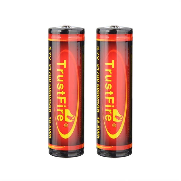 21700 5000mah Li-ion 3.7v Oppladbart Batteri For Led Lommelykt