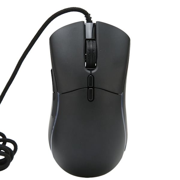 Gamingmus med maksimal 12800 DPI RGB-bakgrunnsbelyst lett ergonomisk stabil nøyaktig kablet mus for stasjonær bærbar PC