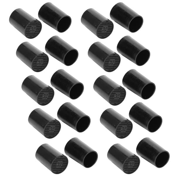 10 par högklackade spetsar svarta CPU polyuretan skoreparationssatser innerdiameter 11 mm
