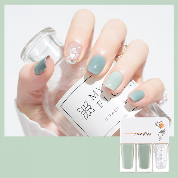 3-pack nagellackset på vattenbasis för kvinnor, lätt att ta bort, snabbtorkande nagellack för dejting, halloweenfest T17