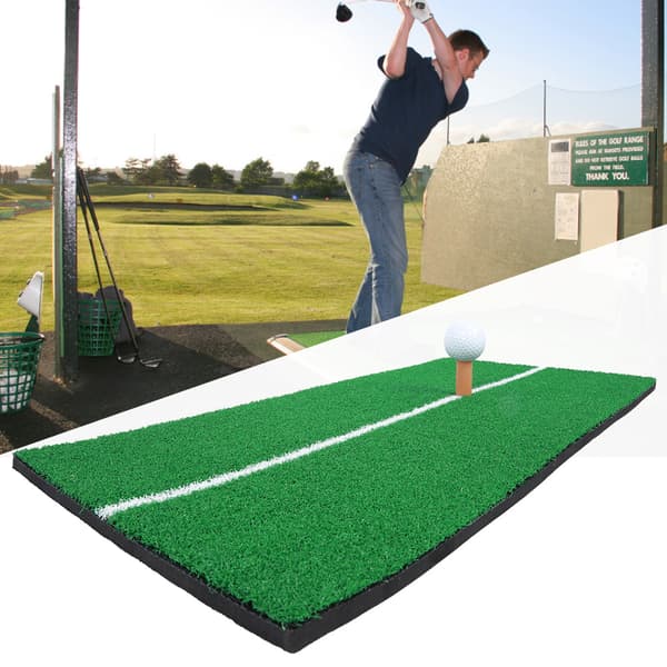 30*60CM Innendørs Golftreningsmatte Mini Hvit Linje Golftrening Øvelsesmatte