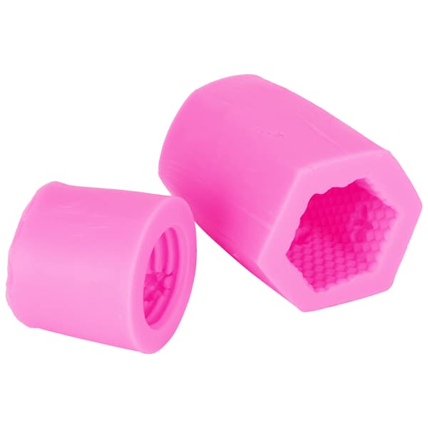 Bikube Lys Såpeform DIY Silikon Kake Sjokolade Godteri Form Tilbehør (Rosa)