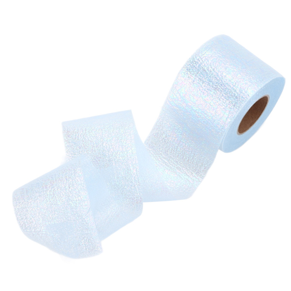 Glitter Tulle Rullar Glänsande Utseende Lätt Användning Tillräcklig Mängd Fyra Färger Nättyg Tulle för DIY DekorLjusblå