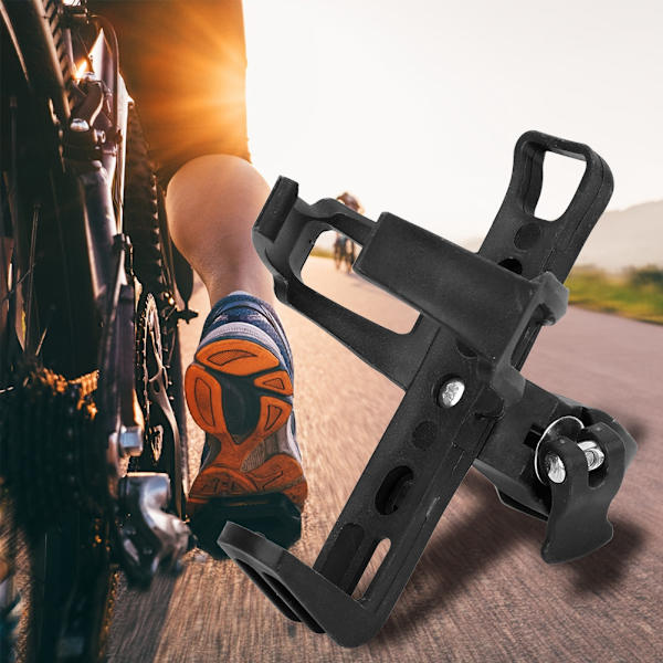 Flaskestativholder Vannkopp Vannkoker Støtte for elektrisk scooter for sykkel (svart)