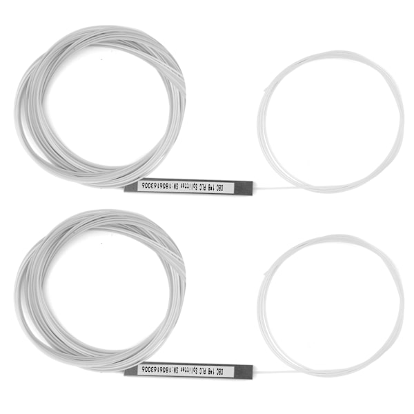 2 stk PLC-splitter, bar fiber uten kontakt, enkeltmodus, strømstyring, datamaskintilbehør (1 x 8)