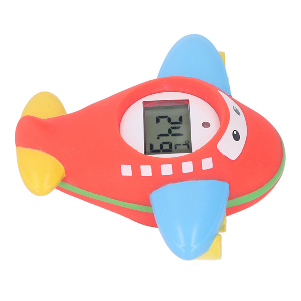 Baby badetermometer IPX7 Vandtæt Nøjagtig Tegneserie Flyvemaskine Form Lille Digital Spædbarn Badekar Termometer