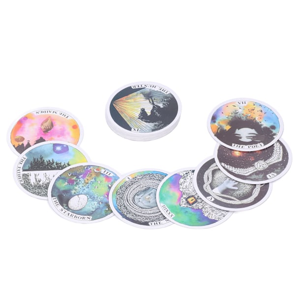 Rund Tarot Deck Cafe Party Skæbne Divination Vejledning Tarot Kort Brætspil Gave til Begynder