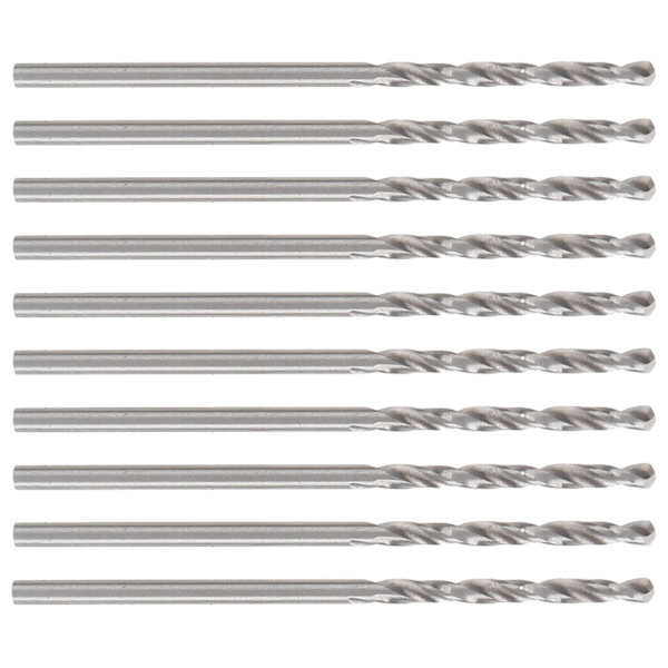 10 st spiralborrset set rakt skaft industritillbehör 1,55 mm