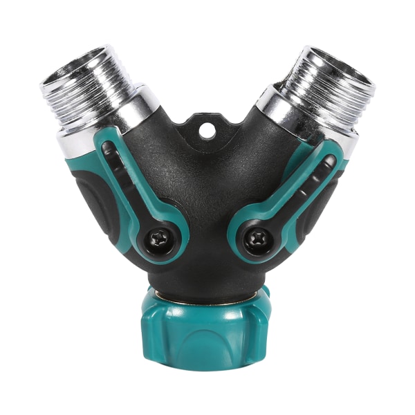 1st NPT3/4" 2-vägs Heavy Duty Trädgårdsslangsdelare Y-form ventil Vattenrörsanslutningsadapter