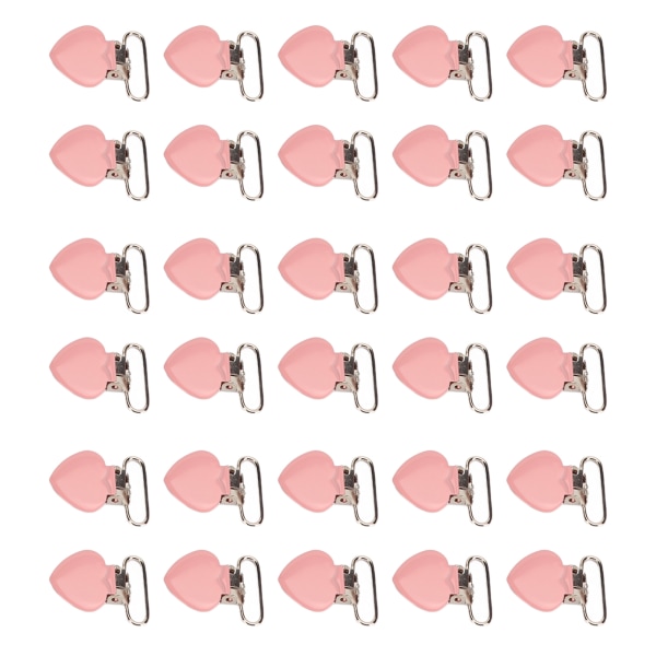 30 kpl ripustusklipsit vaaleanpunaiset 25 mm tukevat galvanoitua metallia kevyet tuttipidikkeet ompeluun askarteluun