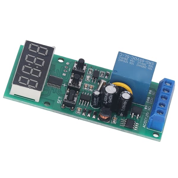 Realtids timing switch relæmodul synkroniseringskontrol printkort PCB 7-27V