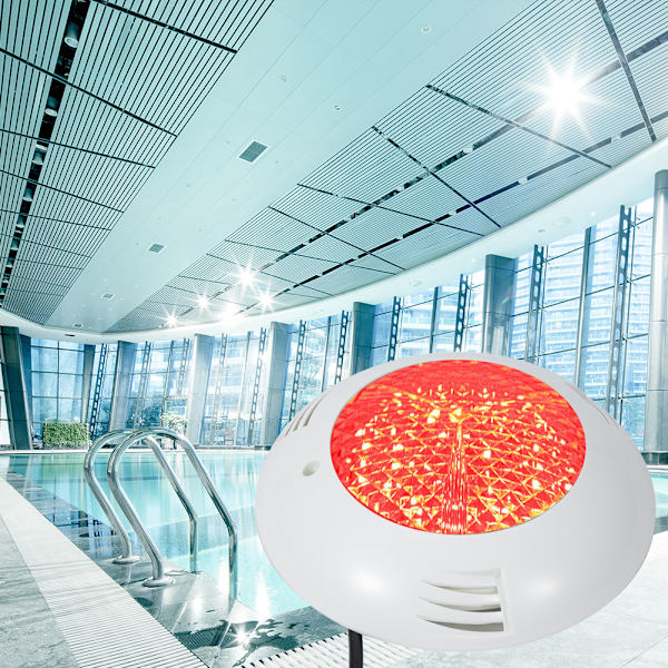 15W AC12V LED RGB undervattensljus IP68 vattentät RGB poolbelysning med fjärrkontroll