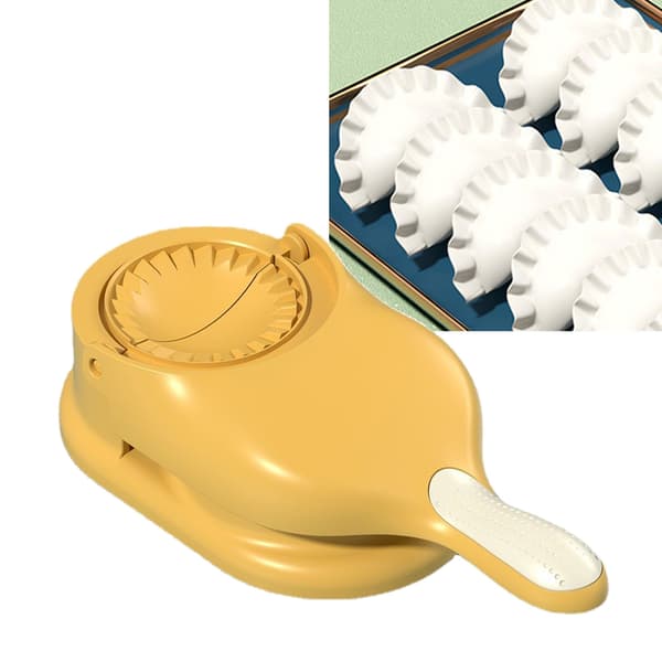 Dumpling Maker PP Manuell Dumpling Skin Maker Formpressmaskin DIY-verktyg för hemköket Gul