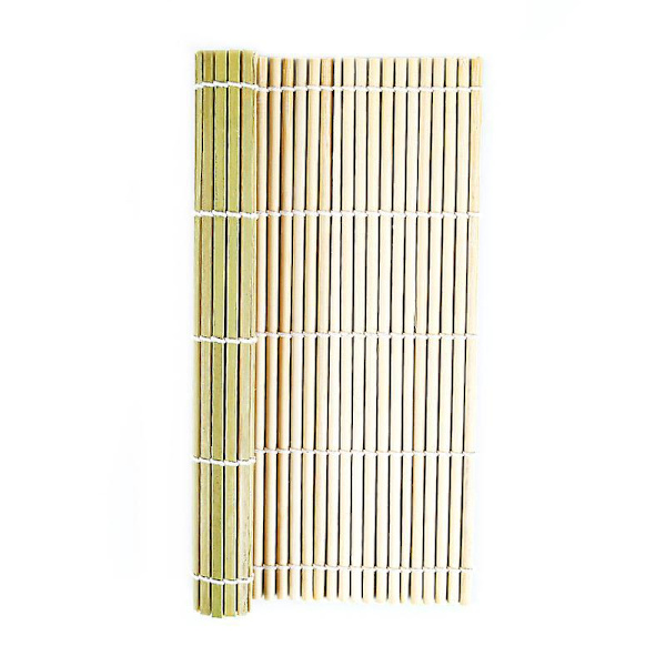 Naturlig Bambus Sushimatte 9,5 x 9,4 Tommer for Perfekt Rullede Sushi