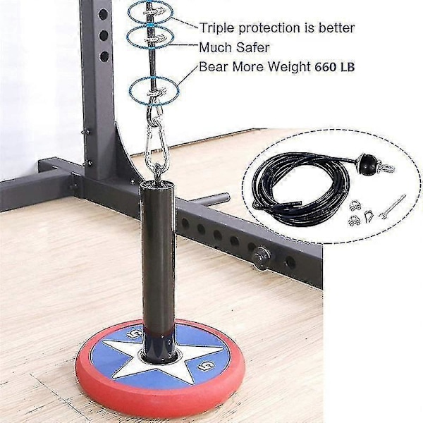 Justerbar 400cm Hemmagym Fitness Lat Pulldown Kabel Ersättning - Kompatibel med Trissa System Kabelmaskiner