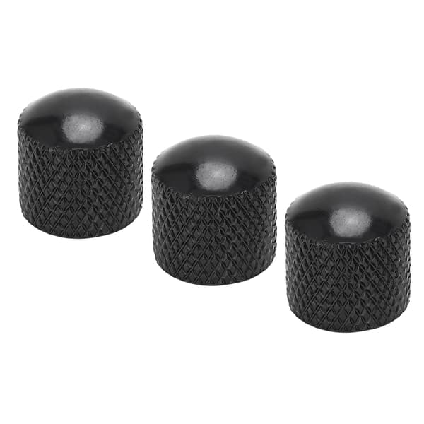 3 stk. gitar kontrollknapp volum tone passform toppsettsett instrumenttilbehør erstatning svart