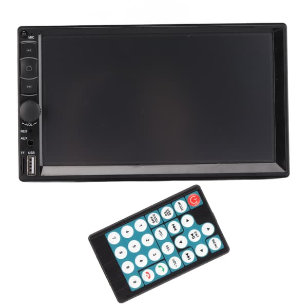 7in Bil Audio Receiver Double Din Stereo MP5 Afspiller Touch Screen Bluetooth Håndfri Bakkamera Support