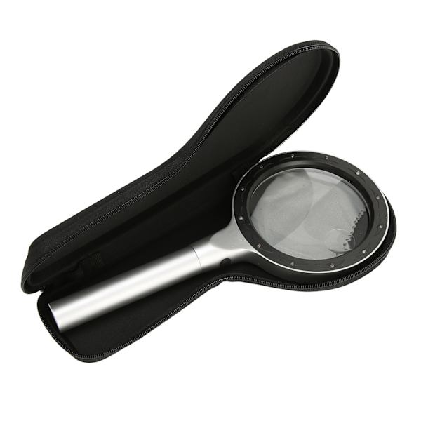 Forstørrelsesglass med 12 LED-lys 5X 10X Lighted Large Magnifying Glass Håndholdt To Lysstyrkenivå Forstørrelsesglass