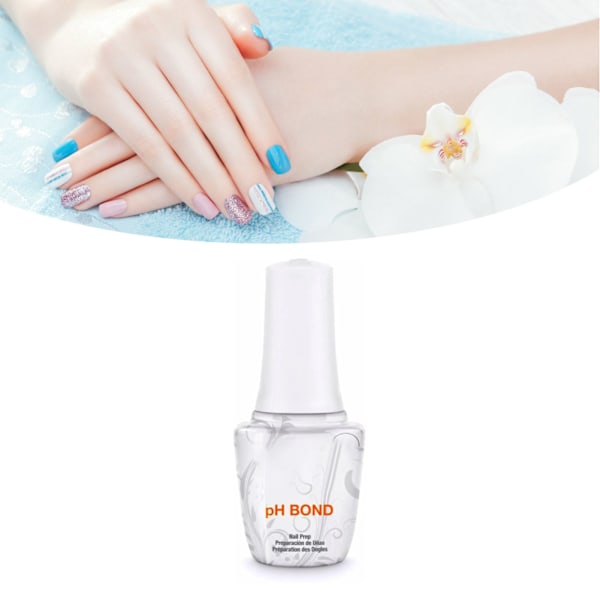 Nagelprimer Professionell Hög Glans Hållbar Tvättfri Snabbt Lufttorkande Primer för Hemma Nagelsalong 15ml