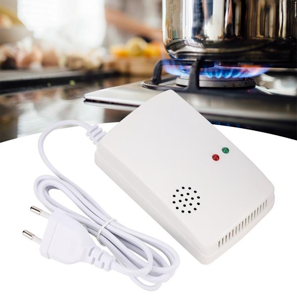 Husholdnings Gas Alarm Detektor Loft Naturgas Lækage Sensor Hjem Sikkerhed EU Stik 220V