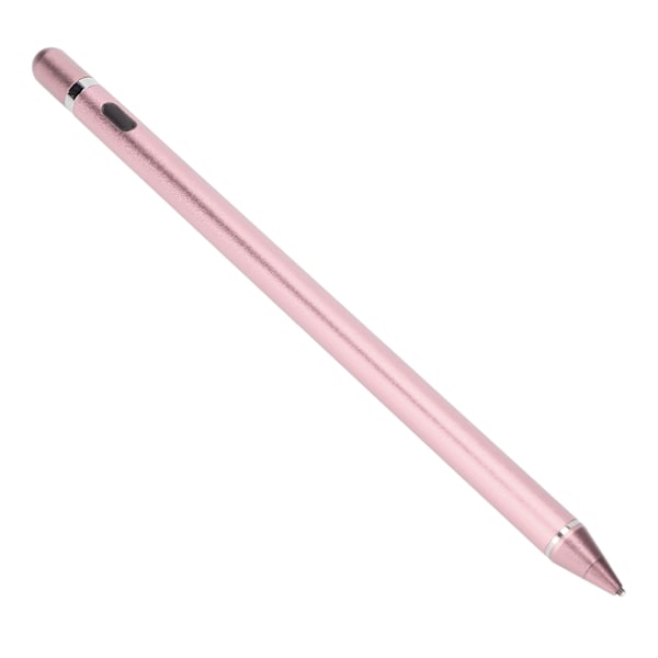 Aktiv kapacitiv stylus USB-opladning kobber spids touch screen pen til mobiltelefon og tablet rose guld