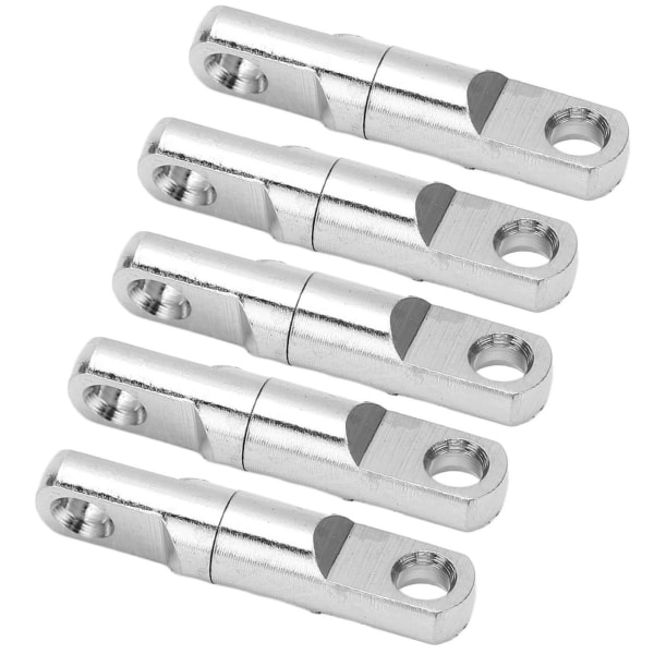 5 st/set Rostfritt stål Kolumn Typ 360° Roterande Lager Swivels Fiske Swivels Hook Connector3.5#