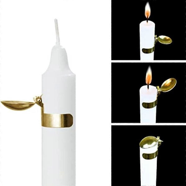 Ljusstake Släckare Set - 4/8 st, Automatisk Ljussläckare för Säker Lågsubsläckning, Ljustillbehör för Ljusälskare 4 st