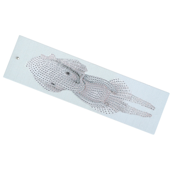 DIY Diamantmaleri Bogmærke Kunstig Læder Kvast Sidemarkør til Hjemmet Kontor Skole (Kalveelefant)