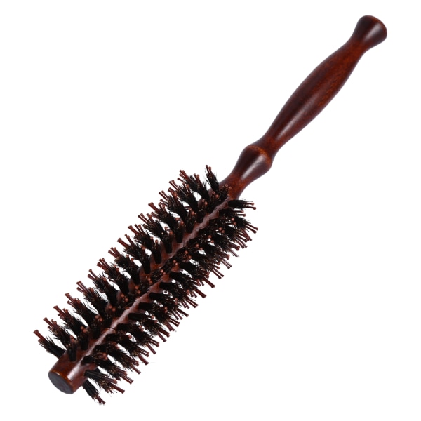 Antistatisk krøll hårpleie kam rundt trehåndtak krøllet børste Styling Frisør DIY Tool