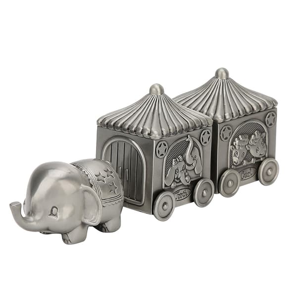 Tandsamlingslåda Metall Elefant Bilform Förvaringsfodral Utsökt Hantverk Presentprydnad