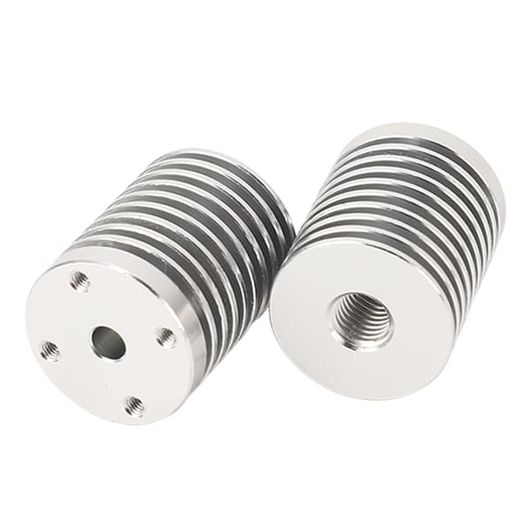 2 stk. Hotend køleplade V6 ekstruder aluminium køleplade til Voron 0.1 0.2 3D-printer