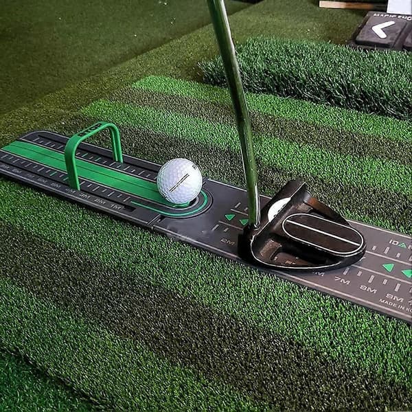 Holdbar Golfs Putting Alignment Rail Folding Golfs Træningsenhed Gave til Golfspillere A