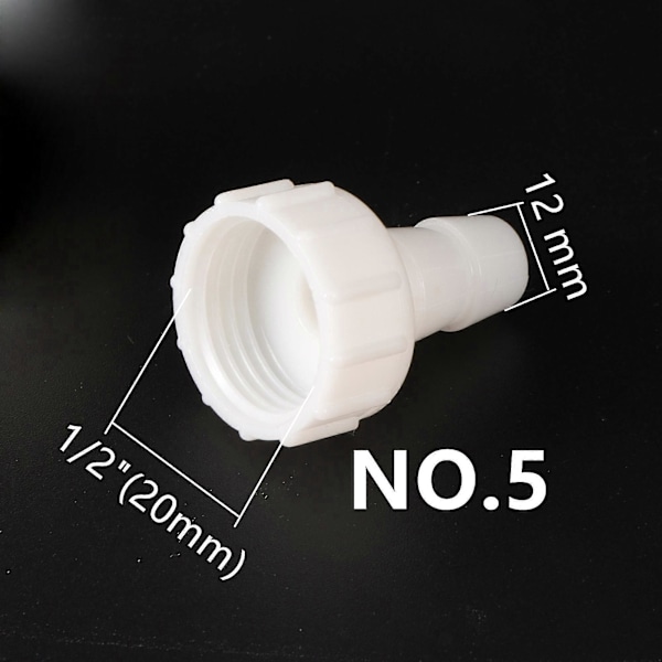2 stk. 1/2\" hungevind konverter til 4/6/8/10/12/14/16/20mm modhage Havevand Connector Vandhane Udskiftning Afløbsrørsfittings Zekai 12mm