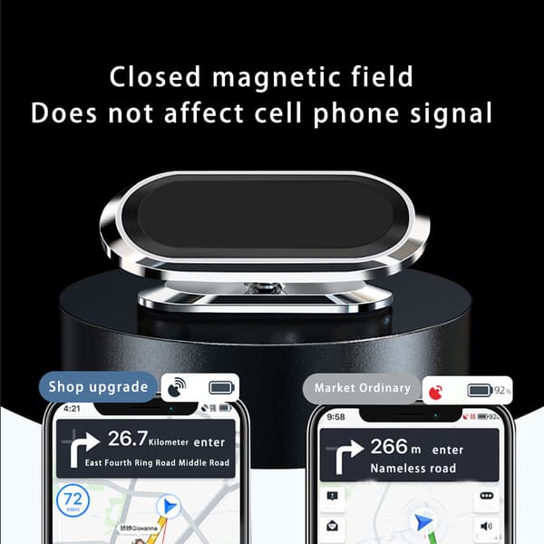 360° Roterande Magnetisk Bil Mobiltelefonhållare Bilinstrumentbräda Telefonfäste Ställ