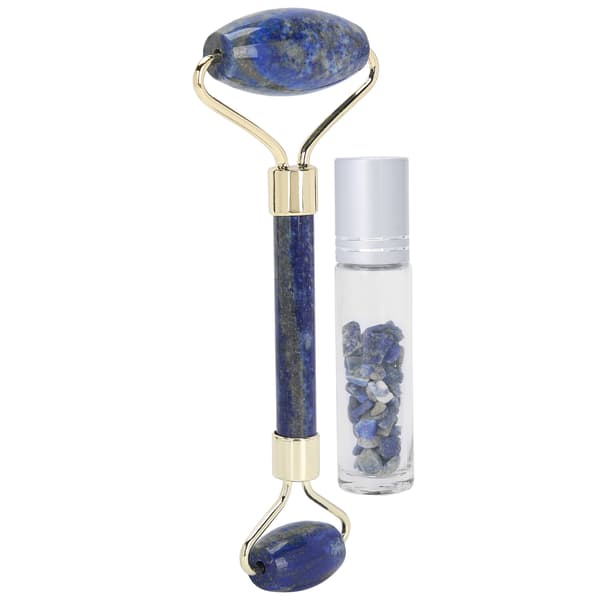 Ansiktsrullmassager Ansiktsskönhetsmassagerulle med roll-on eterisk oljeflaska (Lasuritroller Lasurit Roll-On-flaska)