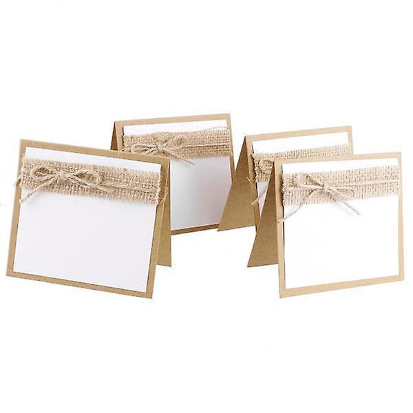 10 x 10 kpl Vierasjuhlien Nimi Pöytä Paikkakortit Shabby Chic Maalaishäihin--