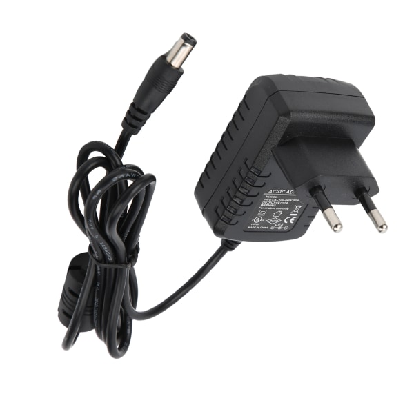 Effektpedal strømforsyningsadapter 9V 1A for elektrisk gitarorgel Keyboardforsterker 100‑240VEU Plugg