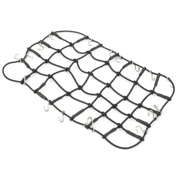 Elastiskt bagage takräcke nät töjbart simuleringstillbehör för 1/8 1/10 RC CrawlerBlack