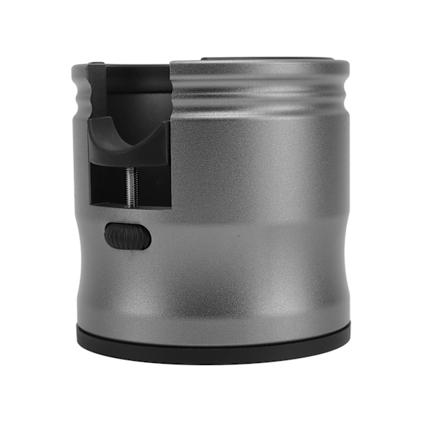 Rund kaffepresshållare i aluminiumlegering, halkfri, justerbar, universell, för hem och kafé, svart