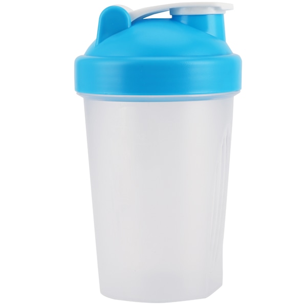 400ML Shake Bottle Plast Protein Flaske Fitness Vannkoker Sportkopp Uten BPABlå