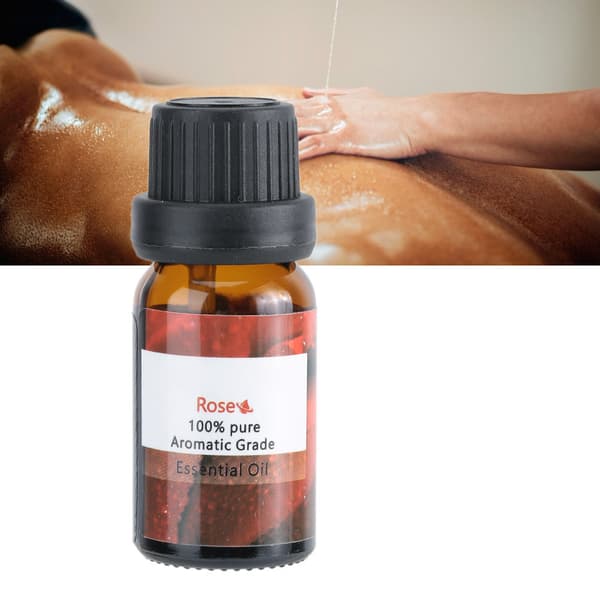 10 ml Rose Aromaterapi Æterisk Olie Stresslindrende Kropspleje Massageolie