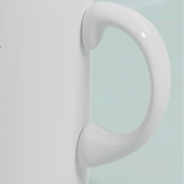 Kaffe krus med klart trykk, bred munn, keramisk drikkevannskopp for te, varm sjokolade, hjemmekontor CCP319