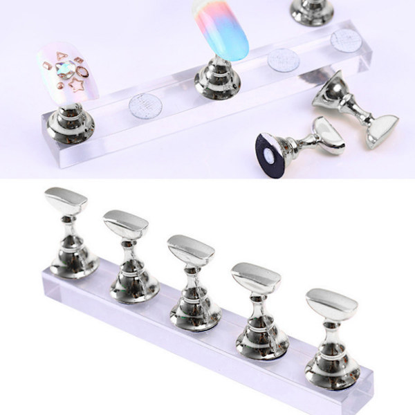 Negleøvelsesstand Base Display Holder Neglekunst Visningshylde Manicure Værktøj