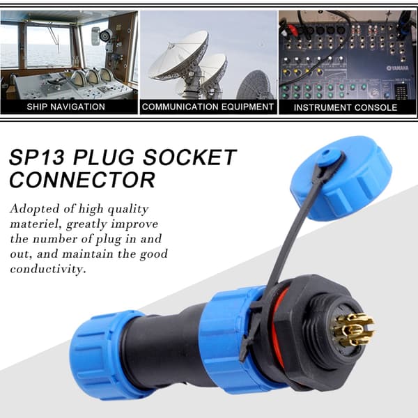 IP67 SP13 5-benet vandtæt plastikstik (5-benet)